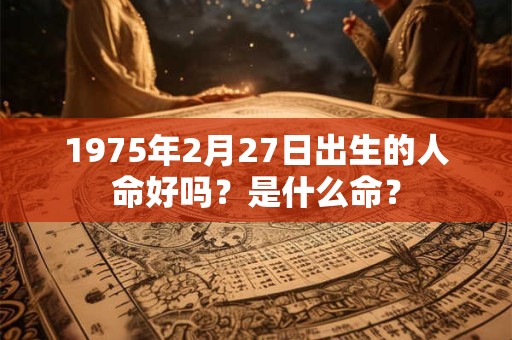 1975年2月27日出生的人命好吗？是什么命？