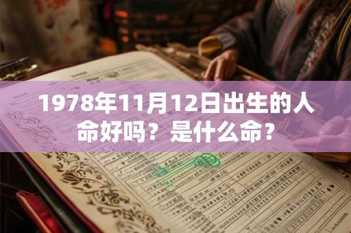1978年11月12日出生的人命好吗?是什么命? 1978年11月12日出生的人命好吗?是什么命?
