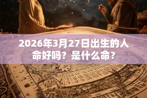 2026年3月27日出生的人命好吗？是什么命？
