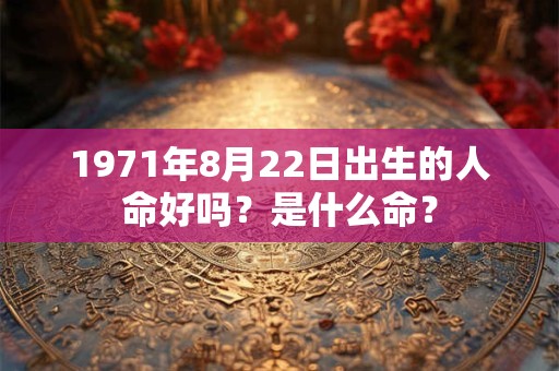 1971年8月22日出生的人命好吗?是什么命? 1971年8月22日出生的人命好吗?是什么命?