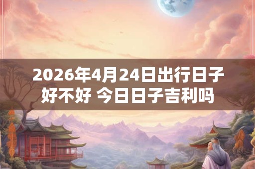 2026年4月24日出行日子好不好 今日日子吉利吗