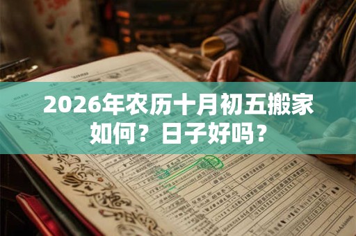 2026年农历十月初五搬家如何？日子好吗？