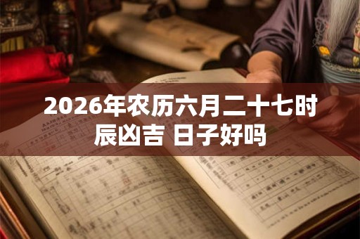 2026年农历六月二十七时辰凶吉 日子好吗 2026年农历六月二十七时辰凶吉 日子好吗