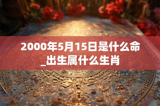 2000年5月15日是什么命_出生属什么生肖 2000年5月15日是什么命_出生属什么生肖