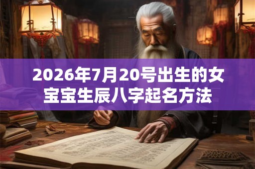 2026年7月20号出生的女宝宝生辰八字起名方法