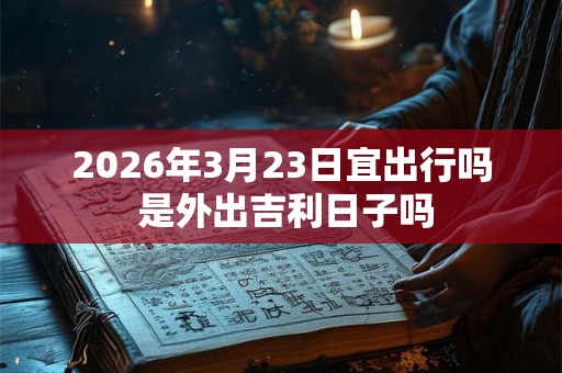 2026年3月23日宜出行吗 是外出吉利日子吗