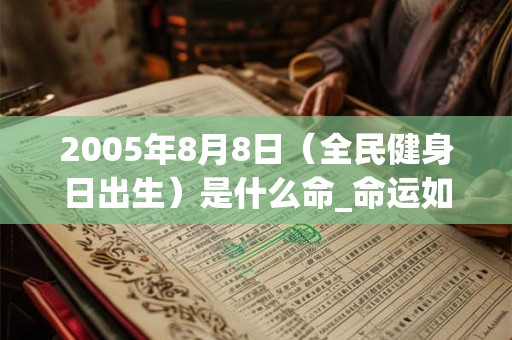 2005年8月8日(全民健身日出生)是什么命_命运如何 2005年8月8日(全民健身日出生)是什么命_命运如何