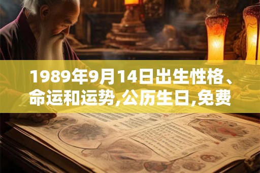 1989年9月14日出生性格、命运和运势,公历生日,免费算命 1989年9月14日出生性格、命运和运势,公历生日,免费算命