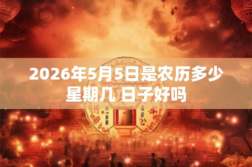 2026年5月5日是农历多少星期几 日子好吗