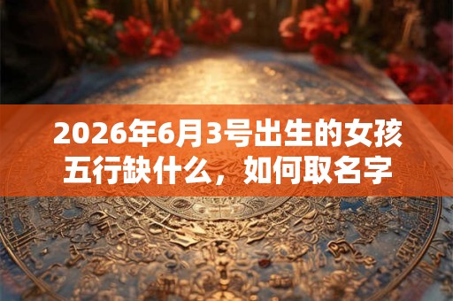 2026年6月3号出生的女孩五行缺什么,如何取名字 2026年6月3号出生的女孩五行缺什么,如何取名字