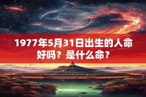 1977年5月31日出生的人命好吗？是什么命？