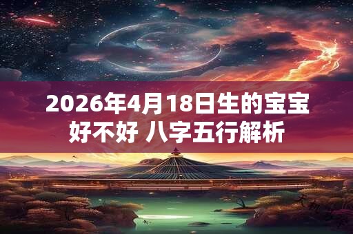 2026年4月18日生的宝宝好不好 八字五行解析 2026年4月18日生的宝宝好不好 八字五行解析