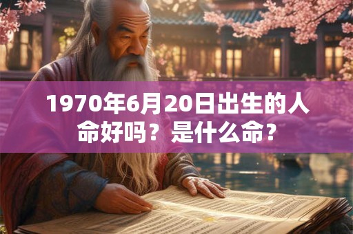 1970年6月20日出生的人命好吗?是什么命? 1970年6月20日出生的人命好吗?是什么命?