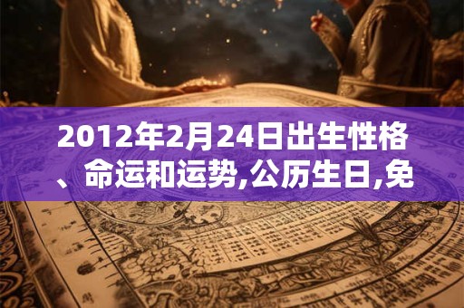 2012年2月24日出生性格、命运和运势,公历生日,免费算命 2012年2月24日出生性格、命运和运势,公历生日,免费算命