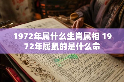 1972年属什么生肖属相 1972年属鼠的是什么命 1972年属什么生肖属相 1972年属鼠的是什么命