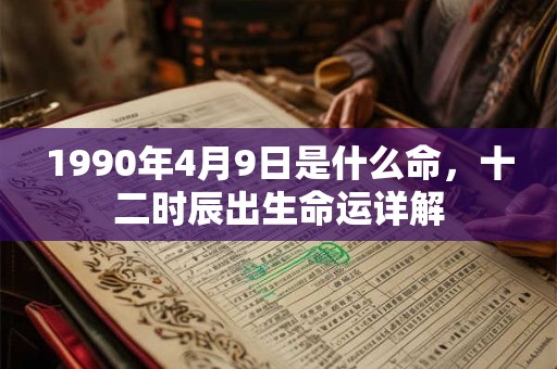 1990年4月9日是什么命,十二时辰出生命运详解 1990年4月9日是什么命,十二时辰出生命运详解