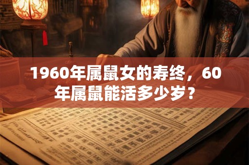1960年属鼠女的寿终，60年属鼠能活多少岁？