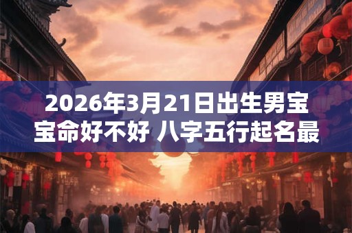 2026年3月21日出生男宝宝命好不好 八字五行起名最全款 2026年3月21日出生男宝宝命好不好 八字五行起名最全款