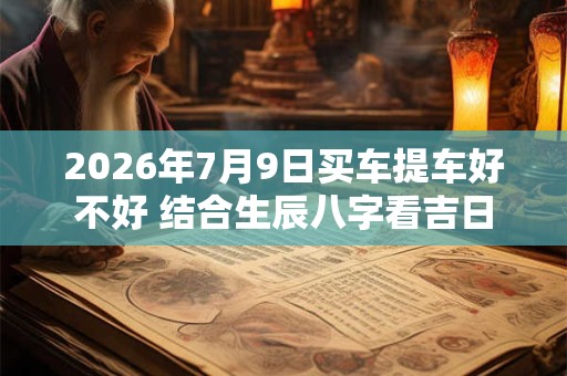 2026年7月9日买车提车好不好 结合生辰八字看吉日 2026年7月9日买车提车好不好 结合生辰八字看吉日