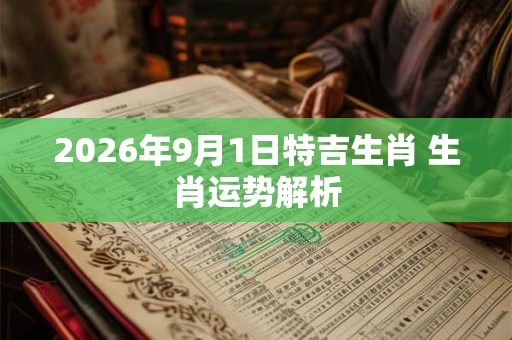 2026年9月1日特吉生肖 生肖运势解析