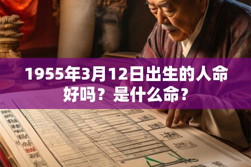 1955年3月12日出生的人命好吗?是什么命? 1955年3月12日出生的人命好吗?是什么命?