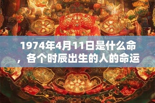 1974年4月11日是什么命,各个时辰出生的人的命运 1974年4月11日是什么命,各个时辰出生的人的命运