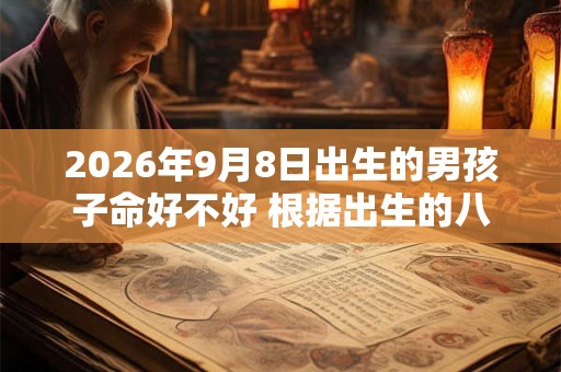 2026年9月8日出生的男孩子命好不好 根据出生的八字取名字 2026年9月8日出生的男孩子命好不好 根据出生的八字取名字