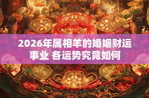 2026年属相羊的婚姻财运事业 各运势究竟如何 2026年属相羊的婚姻财运事业 各运势究竟如何
