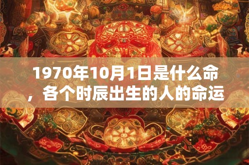 1970年10月1日是什么命,各个时辰出生的人的命运 1970年10月1日是什么命,各个时辰出生的人的命运