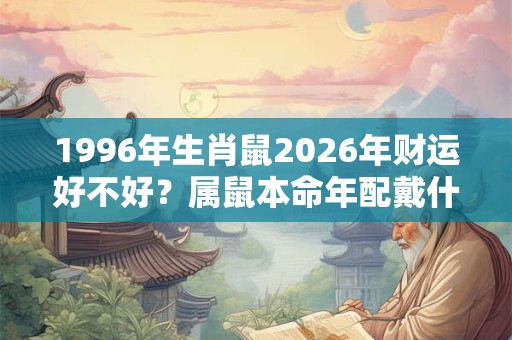 1996年生肖鼠2026年财运好不好？属鼠本命年配戴什么好？