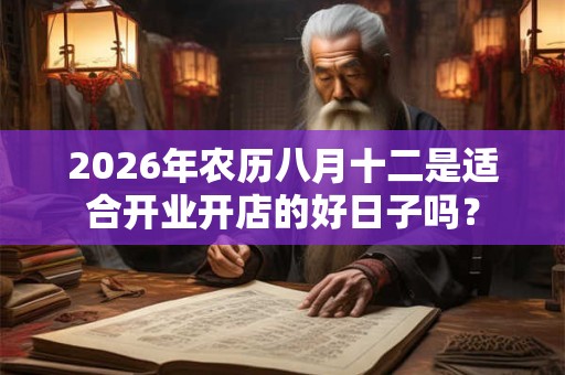 2026年农历八月十二是适合开业开店的好日子吗? 2026年农历八月十二是适合开业开店的好日子吗?