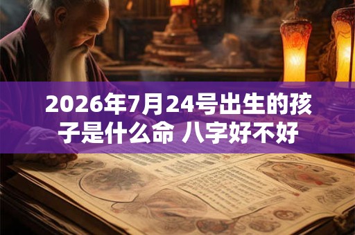 2026年7月24号出生的孩子是什么命 八字好不好