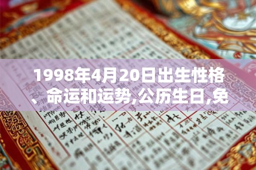 1998年4月20日出生性格、命运和运势,公历生日,免费算命 1998年4月20日出生性格、命运和运势,公历生日,免费算命
