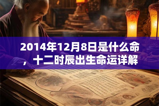 2014年12月8日是什么命,十二时辰出生命运详解 2014年12月8日是什么命,十二时辰出生命运详解