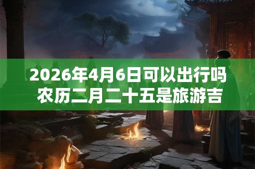 2026年4月6日可以出行吗 农历二月二十五是旅游吉日吗