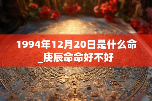 1994年12月20日是什么命_庚辰命命好不好