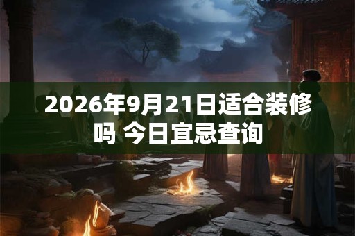 2026年9月21日适合装修吗 今日宜忌查询 2026年9月21日适合装修吗 今日宜忌查询