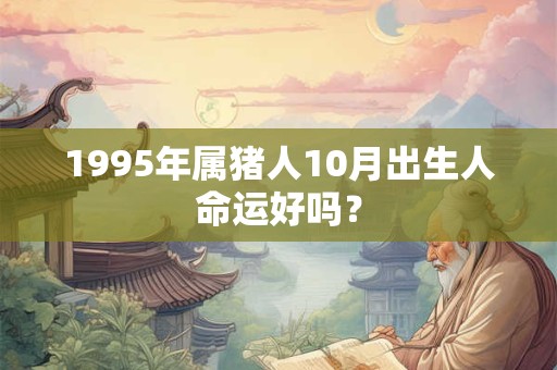 1995年属猪人10月出生人命运好吗? 1995年属猪人10月出生人命运好吗?
