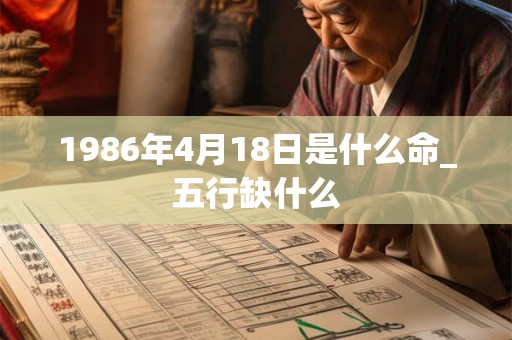 1986年4月18日是什么命_五行缺什么 1986年4月18日是什么命_五行缺什么