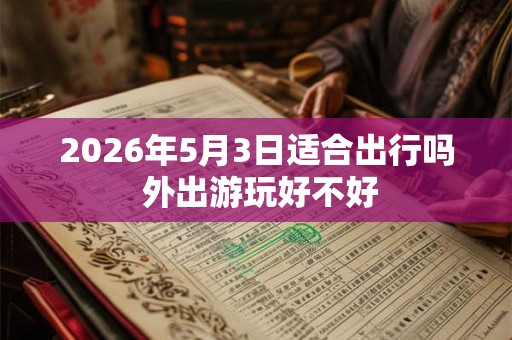 2026年5月3日适合出行吗 外出游玩好不好