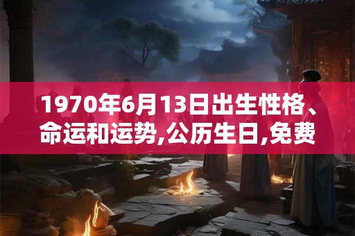 1970年6月13日出生性格、命运和运势,公历生日,免费算命 1970年6月13日出生性格、命运和运势,公历生日,免费算命