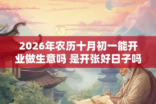 2026年农历十月初一能开业做生意吗 是开张好日子吗