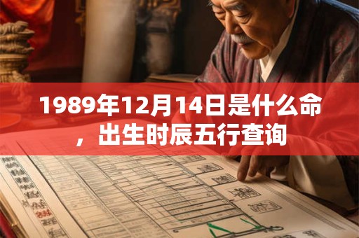 1989年12月14日是什么命,出生时辰五行查询 1989年12月14日是什么命,出生时辰五行查询