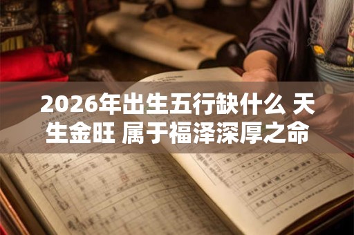 2026年出生五行缺什么 天生金旺 属于福泽深厚之命