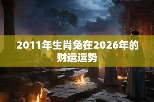 2011年生肖兔在2026年的财运运势