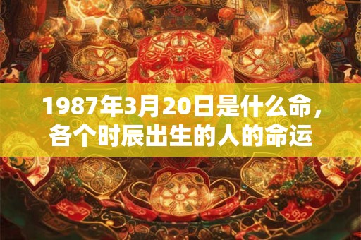 1987年3月20日是什么命,各个时辰出生的人的命运 1987年3月20日是什么命,各个时辰出生的人的命运