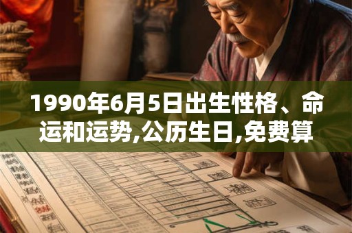 1990年6月5日出生性格、命运和运势,公历生日,免费算命 1990年6月5日出生性格、命运和运势,公历生日,免费算命