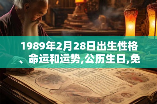 1989年2月28日出生性格、命运和运势,公历生日,免费算命 1989年2月28日出生性格、命运和运势,公历生日,免费算命