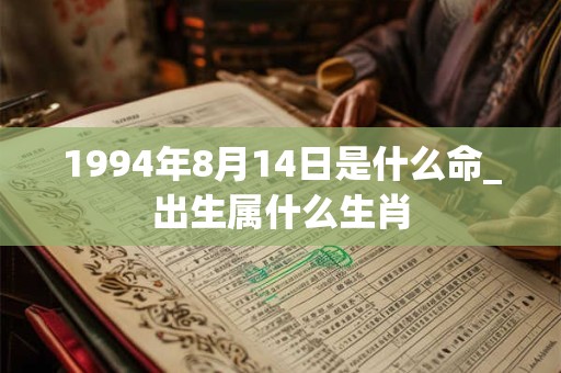 1994年8月14日是什么命_出生属什么生肖 1994年8月14日是什么命_出生属什么生肖
