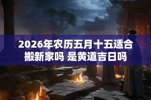 2026年农历五月十五适合搬新家吗 是黄道吉日吗 2026年农历五月十五适合搬新家吗 是黄道吉日吗